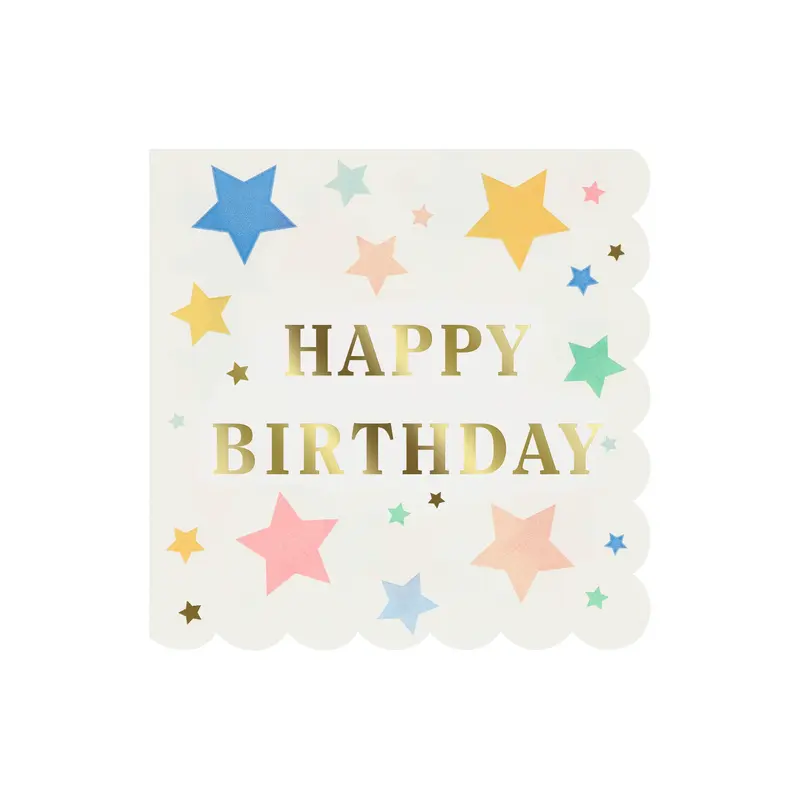 Servilletas grandes Happy Birthday