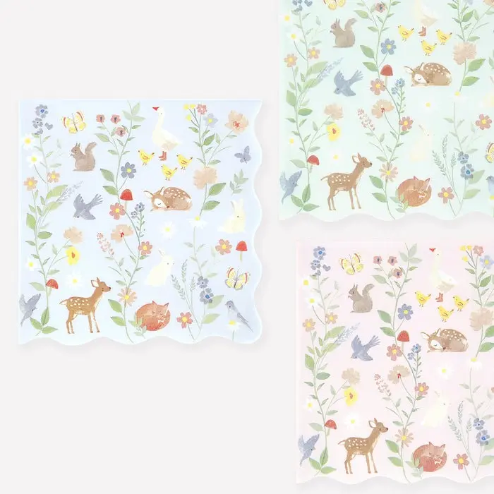 Servilletas Grandes Little Animals (Pack 16)