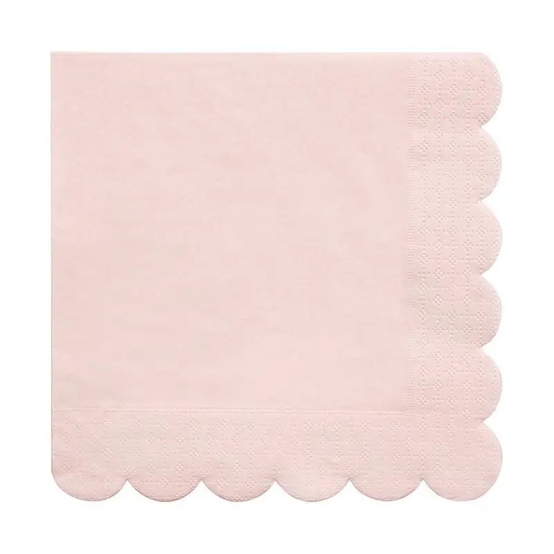 Servilletas grandes rosas pastel