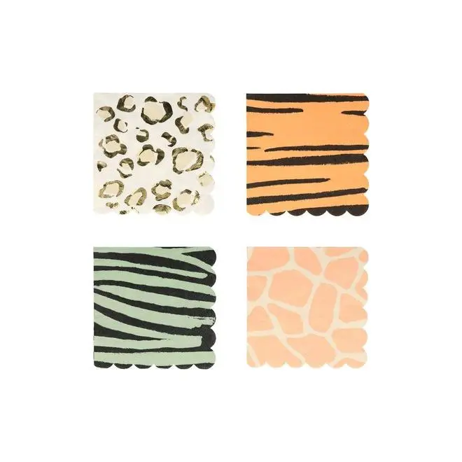 Servilletas pequeñas con estampado Print animal
