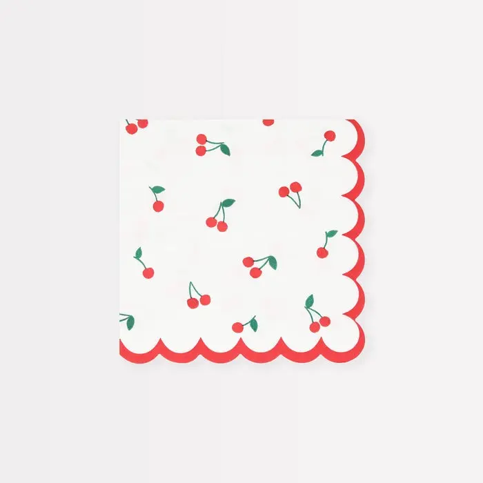 Servilletas Pequeñas de Cerezas