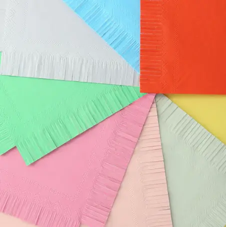 Servilletas pequeñas de colores