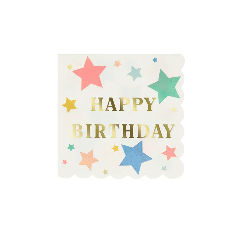 Servilletas pequeñas Happy Birthday