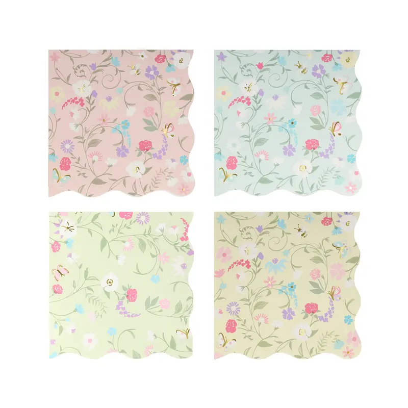Servilletas pequeñas Ladurée florales