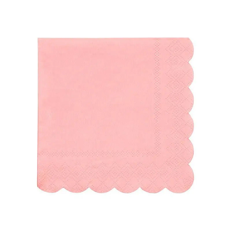 Servilletas pequeñas rosas salmón