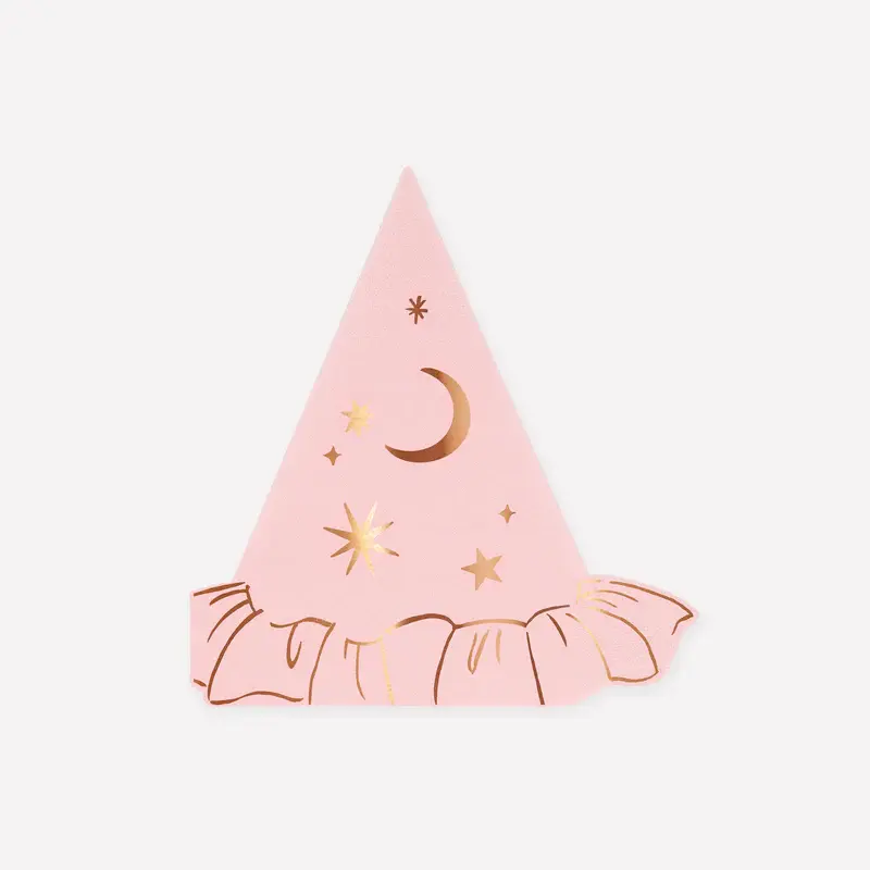 Servilletas Sombrero de Bruja Rosa