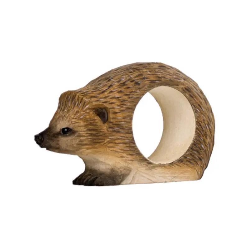 Servilletero de madera diseño erizo