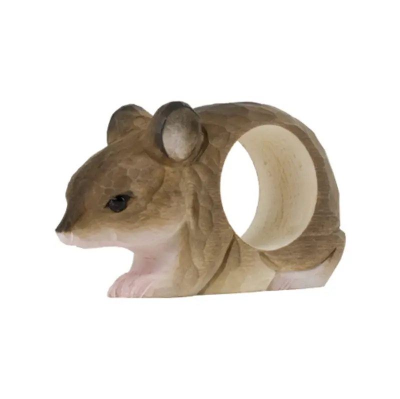 Servilletero de madera diseño ratón