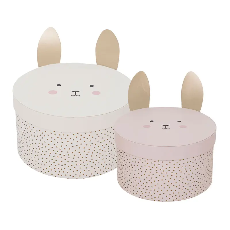 Set de 2 cajas almacenamiento Bunny