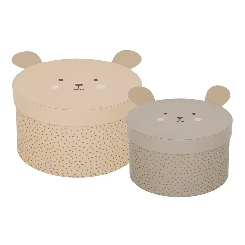 Set de 2 cajas almacenamiento Teddy