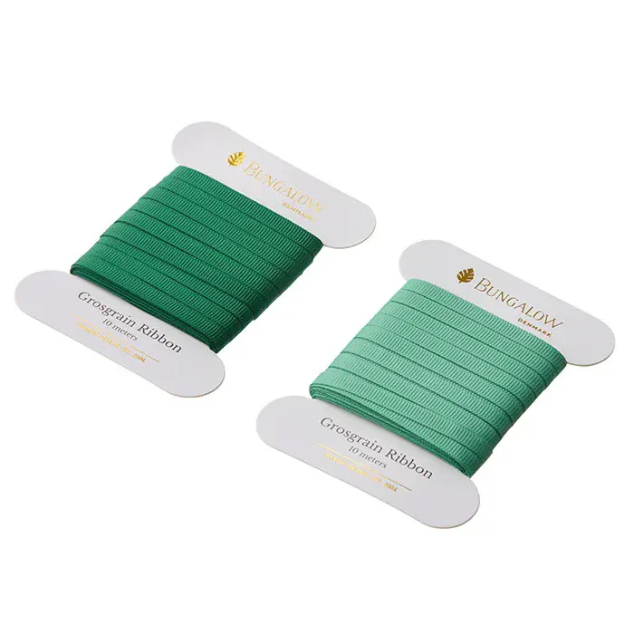 Set de 2 Cintas Grosgrain Verde – 10 m