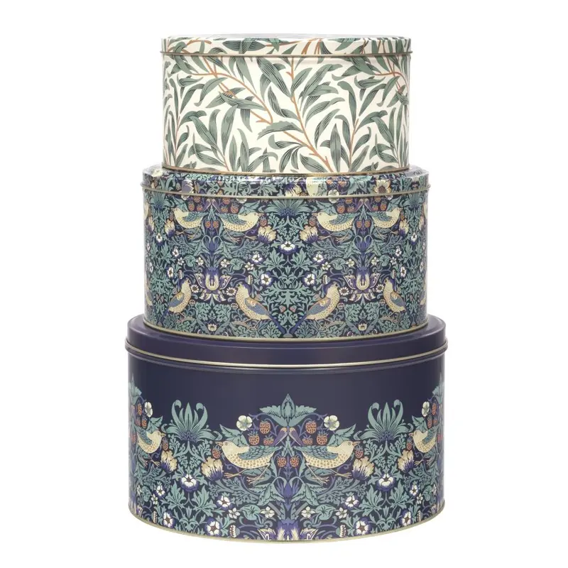 Set de 3 cajas diseño "Strawberry Thief & Willow"