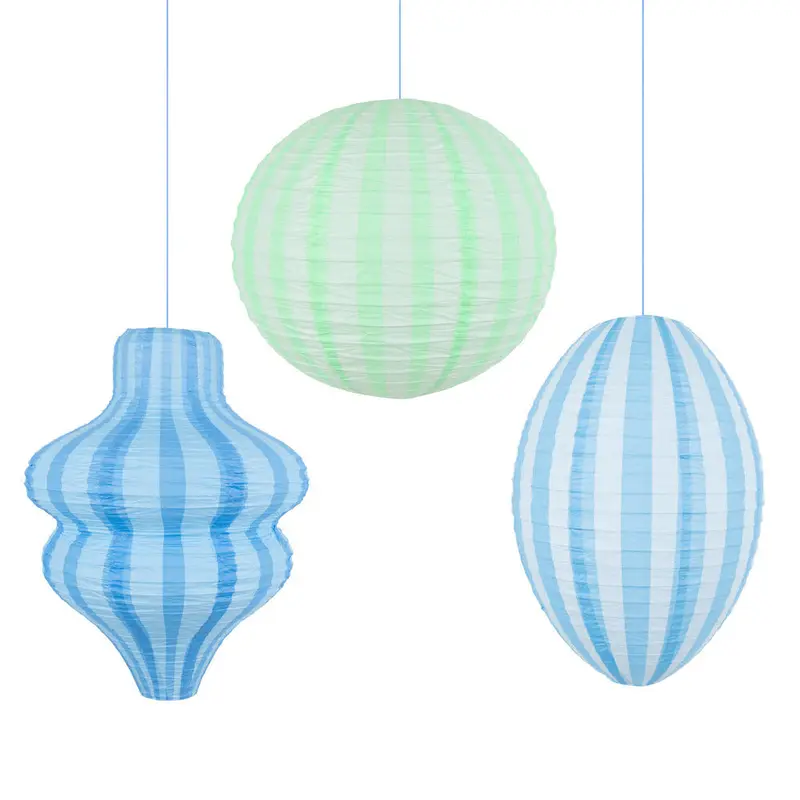 Set de 3 Farolillos azules