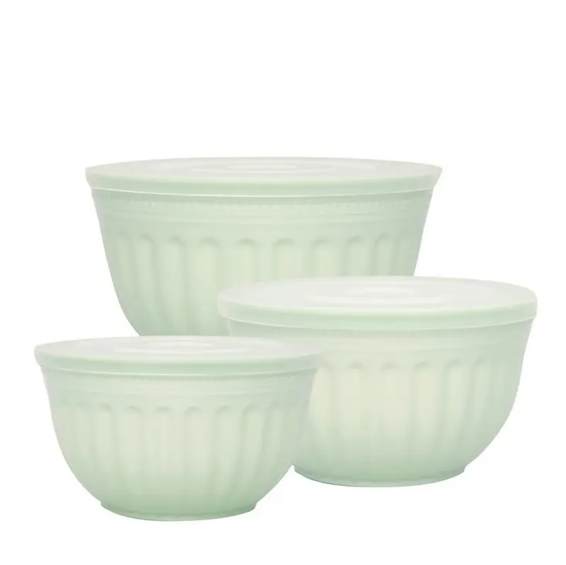 Set de 3 tuppers de color verde