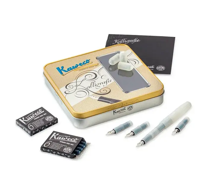 Set de caligrafía Pluma Frost Coco + 3 boquillas + 2 cartuchos - Kaweco
