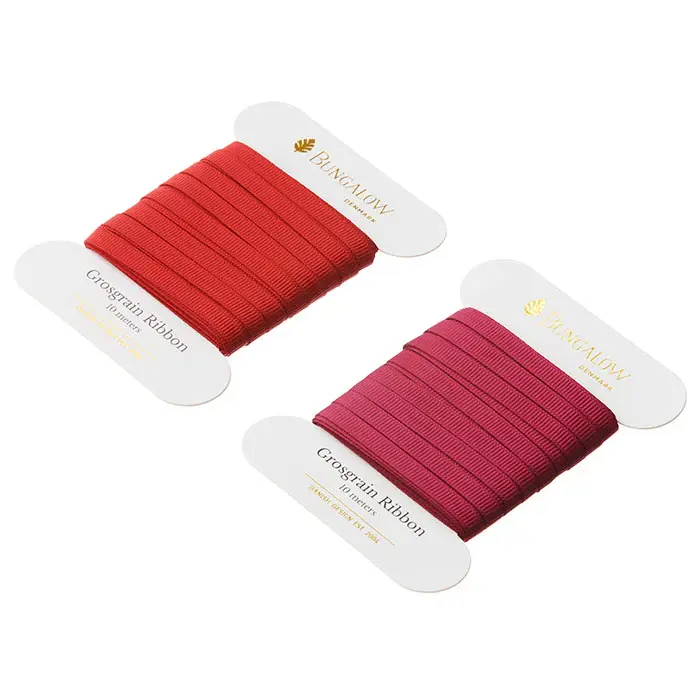 Set de Cintas Grosgrain Rojas – 2 Unidades