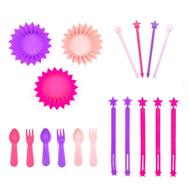 Set de Cubiertos y Accesorios Lunch Punch - Pink Power