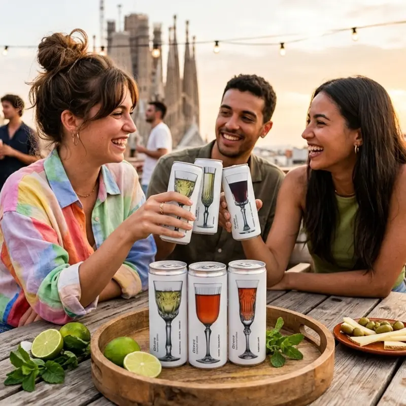 Set de Degustación 5 latas de vino | Tecnología de vidrio -Eco/Vegan