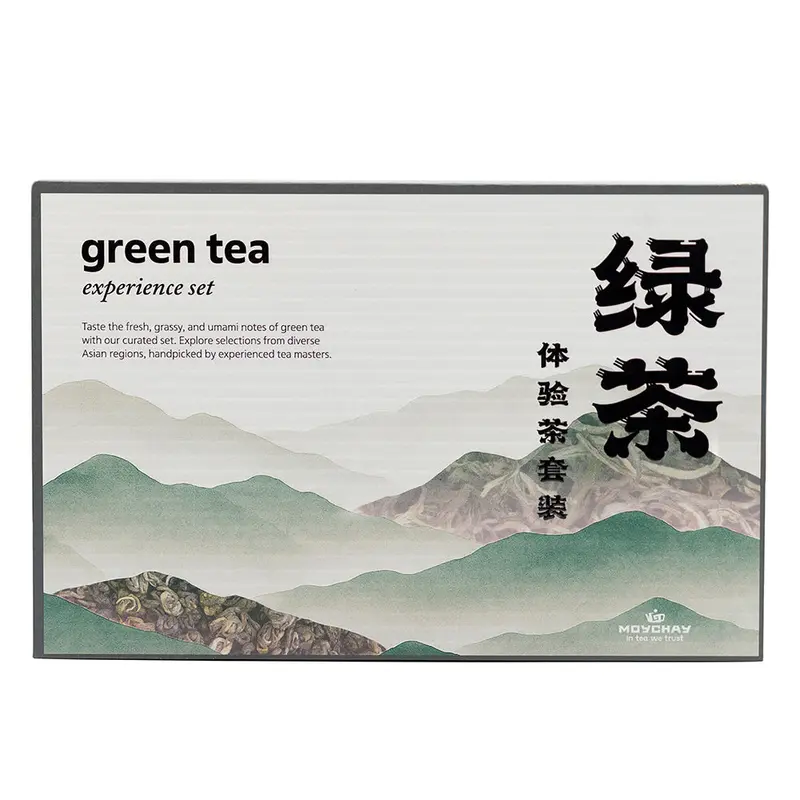 Set de experiencia de té verde de cosecha fresca
