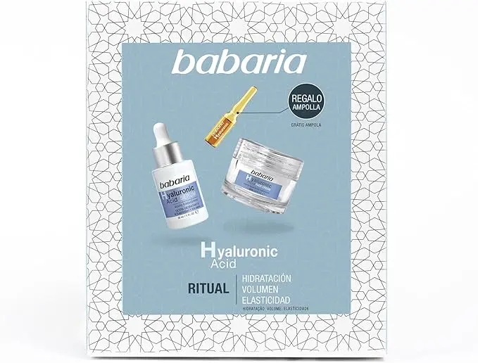 Set de Regalo Mujer Babaria con Rutina Facial Completa de Ácido Hialurónico