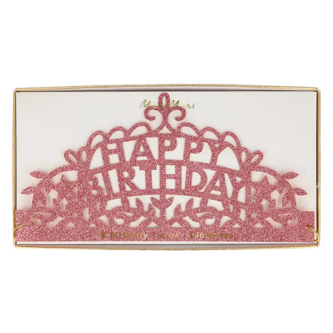 Set de tiaras Happy birthday