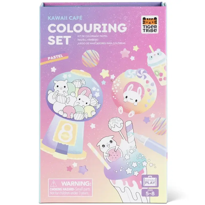 Set para Colorear – Kawaii Café