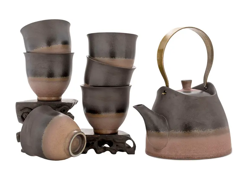 Set para la ceremonia del té (7 artículos) # 91029, porcelana