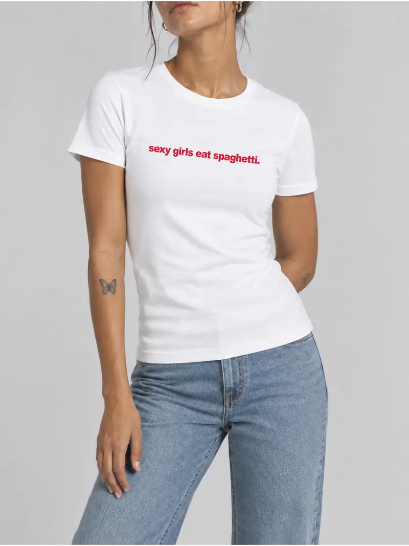 Sexy girls eat spaghetti Tee