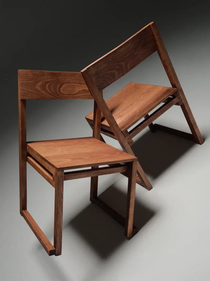Silla Sencilla de madera maciza