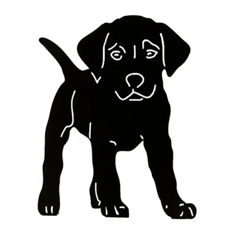 Silueta de hierro diseño cachorro