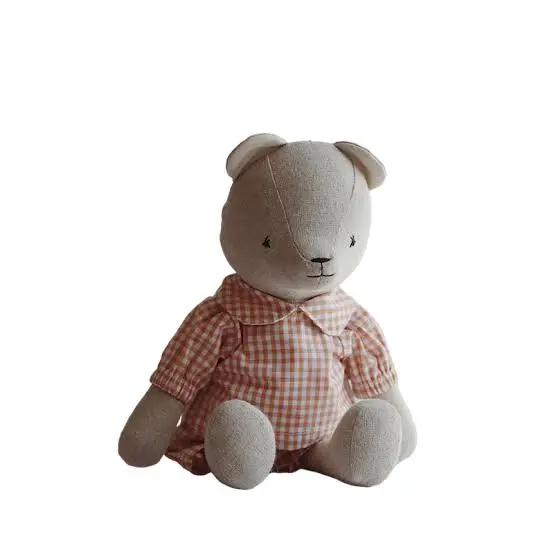 Small Bear vichy naranja