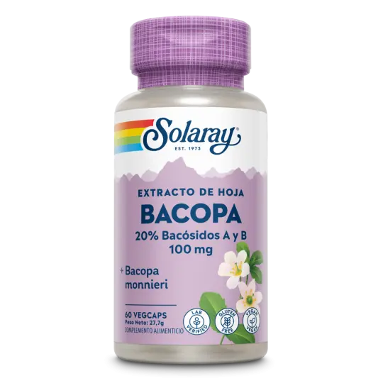 Solaray Bacopa 100 mg (por cápsula) 60 vegicaps