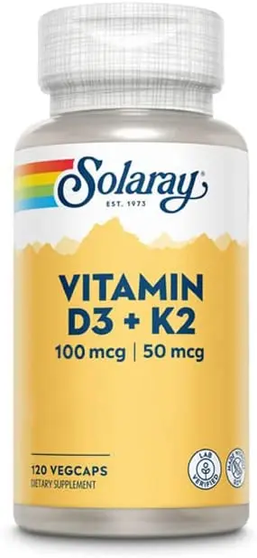 Solaray Vitamina D3 (4000 IU ) + K2 120 cápsulas