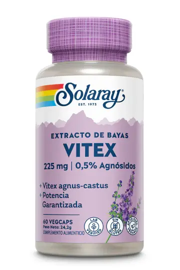 Solaray Vitex Agnus Castus (Sauzgatillo) 60 vegicaps