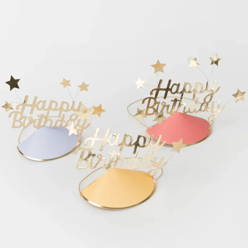 Sombreritos de colores Happy Birthday