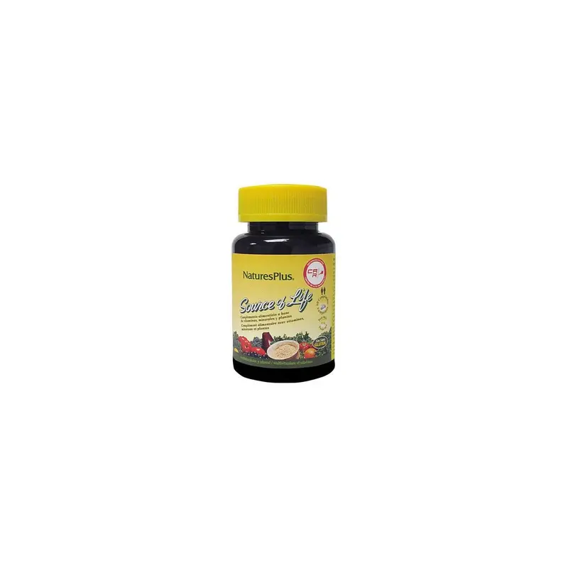 Source Of Life (multivitaminico y mineral) - 60 comprimidos - Natures Plus