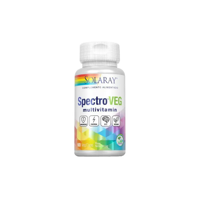 SpectroVeg Multivitamin - 60 vegecápsulas - Solaray