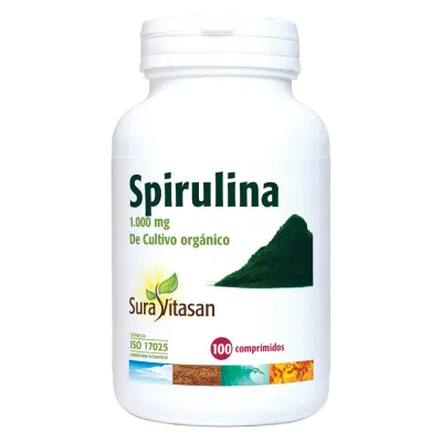 Spirulina 100 comprimidos de 1000mg - SURAVITASAN