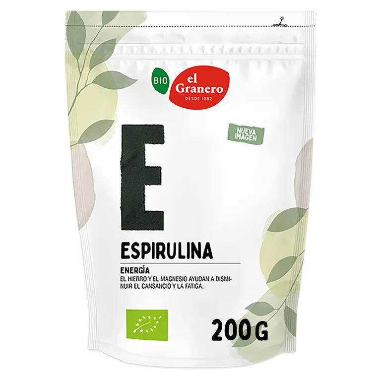 Spirulina en Polvo 200 g – El Granero Integral