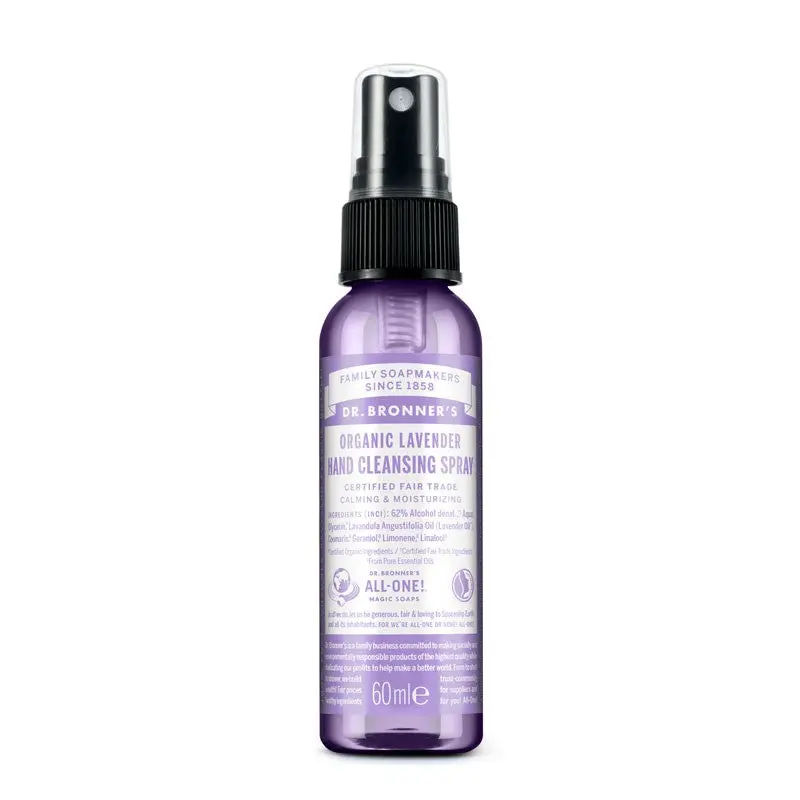 Spray desinfectante de manos lavanda 60ml Dr.Bronner's