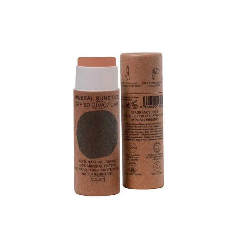 Stick crema solar facial COLOR SPF+50 Bio 18ml Nuura