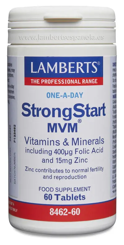 StrongStart MVM® Multivitamínico prenatal con ácido fólico y Zinc (Ahora multiguard Pregnancy) - LAMBERTS