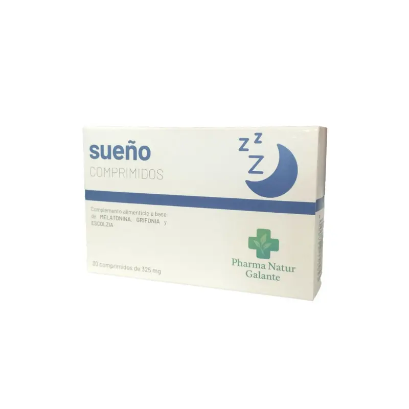 Sueño con melatonina triptofano 325mg - 30 comprimidos - Pharma Natur Galante