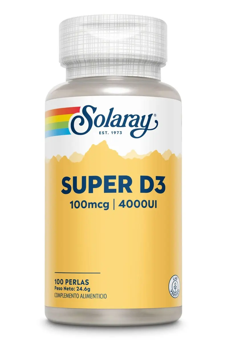 Super D3 100mcg/4000UI 100 perlas - Solaray