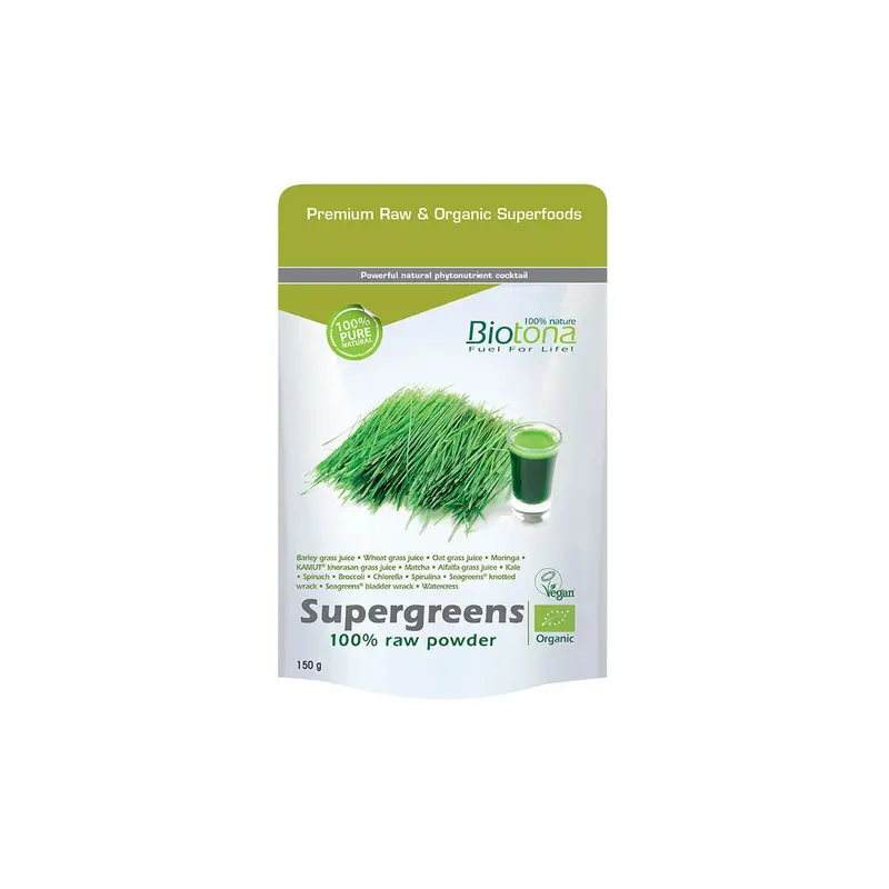 Supergreens powder superfood bio - 150 g - Biotona