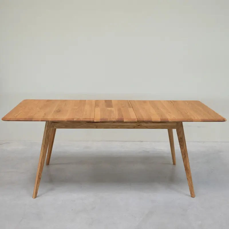 Table à manger extensible en bois massif de chêne Genève - NordicStory