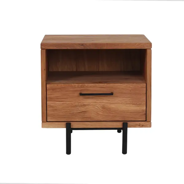 Table de chevet en bois massif Normandie - NordicStory