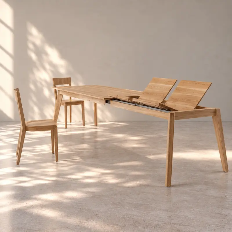 Table de salle à manger extensible en chêne massif PREMIER - VESKOR