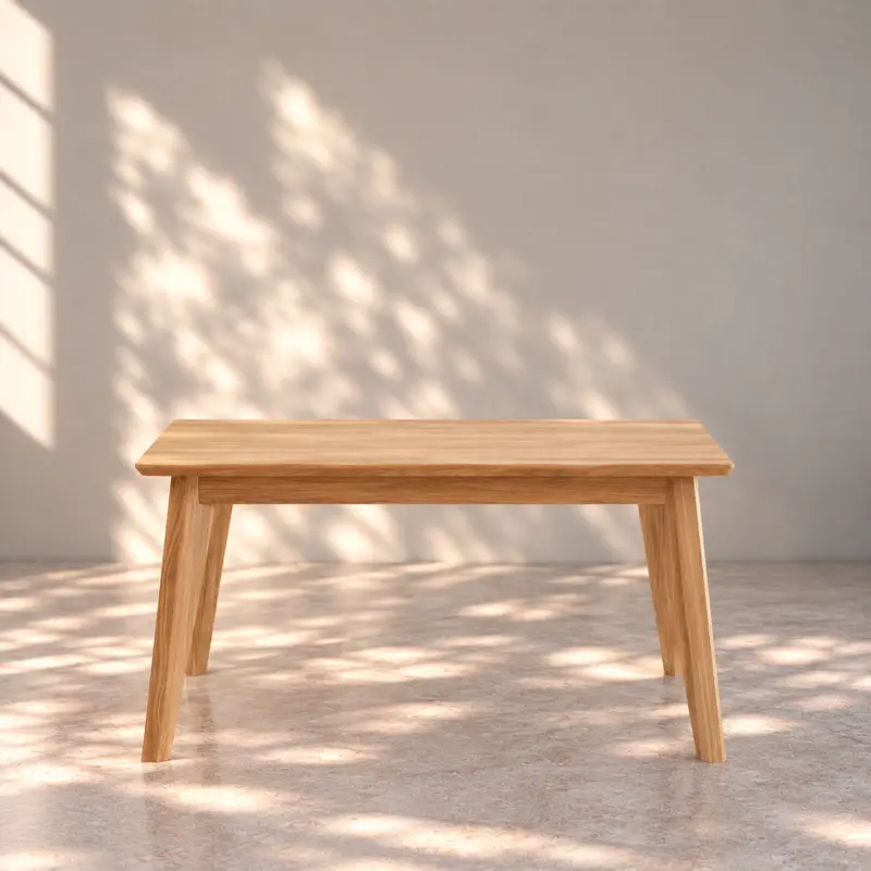 Table de salle à manger fixe en chêne massif PREMIER - VESKOR