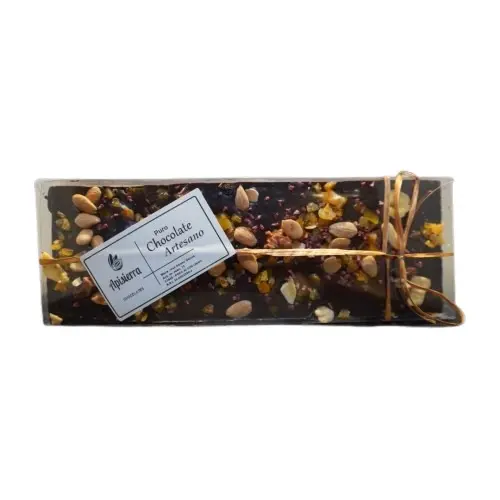 Tableta Chocolate Negro Frutos secos Caja 400 gr
